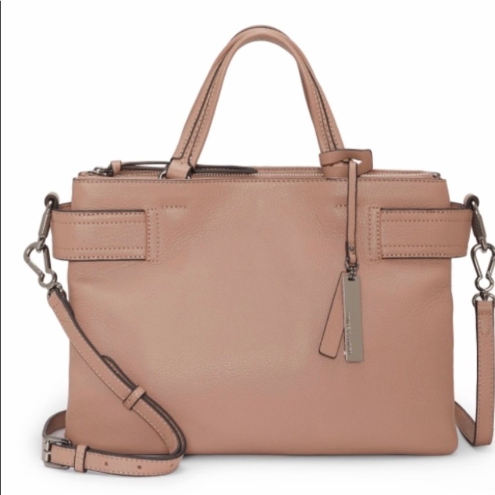 Beautiful Brand New Vince Camuto Leather Davy Satchel Crossbody Bag